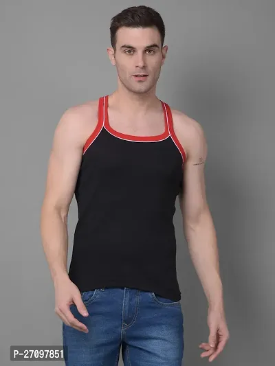 Stylish Assorted Solid Combed Cotton Racerback Styled Gym Vest