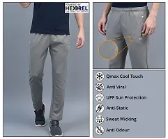 Stylish Multicoloured Polyester Solid Regular Fit Sports Track Pant For Men Pack Of 2-thumb4