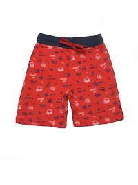 Stylish Multicoloured Cotton Regular Shorts For Kids Pack Of 2-thumb1