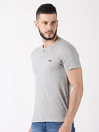 Reliable Multicoloured Cotton Solid Henley Tshirt For Men Pack Of 3-thumb2