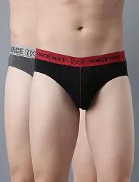 Stylish Multicoloured Modal Solid Brief For Men Pack Of 2-thumb1