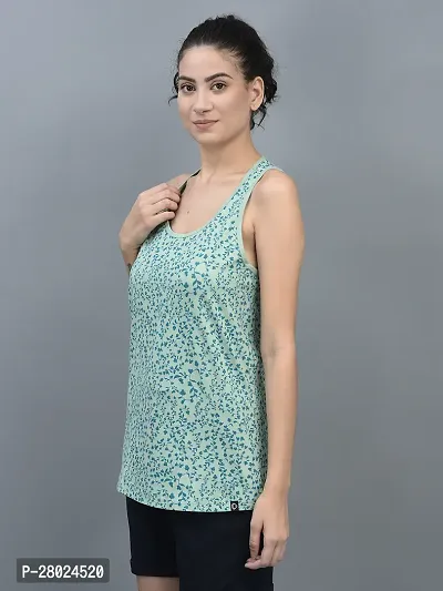 Elegant Cotton Printed Racer Back Top For Women- Pack Of 3-thumb2