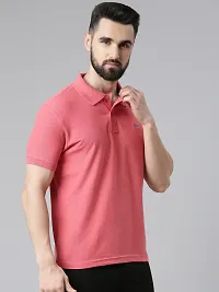 Reliable Multicoloured Cotton Solid Polos For Men Pack Of 2-thumb2