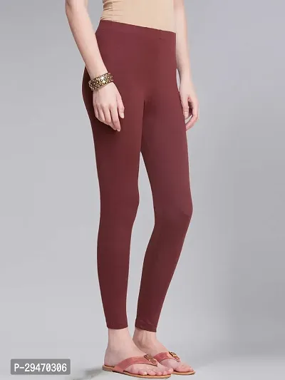 Fabulous Cotton Blend Solid Leggings For Women-thumb3