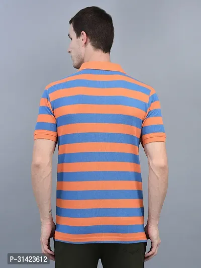 Reliable Multicoloured Cotton Striped Polos For Men Pack Of 2-thumb3