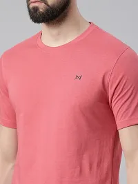 Reliable Multicoloured Cotton Solid Round Neck Tshirt For Men Pack Of 2-thumb3