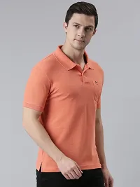 Reliable Multicoloured Cotton Solid Polos For Men Pack Of 2-thumb2