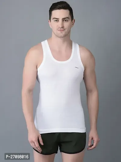 Stylish Solid Combed Cotton Shrinkless Vest