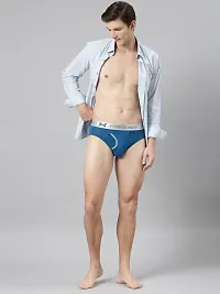 Stylish Blue Modal Solid Brief For Men-thumb3