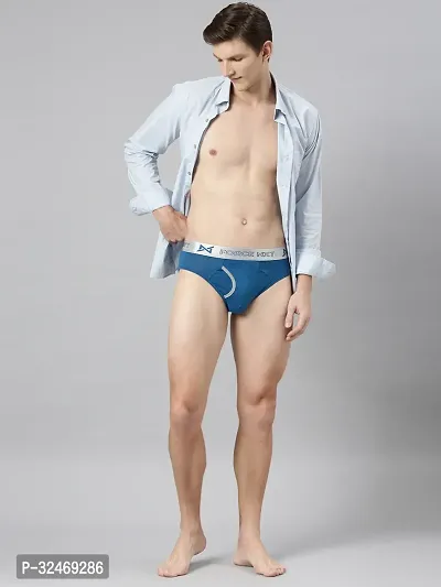 Stylish Blue Modal Solid Brief For Men-thumb4