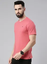 Reliable Multicoloured Cotton Solid Round Neck Tshirt For Men Pack Of 5-thumb2