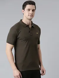 Reliable Multicoloured Cotton Solid Polos For Men Pack Of 2-thumb2