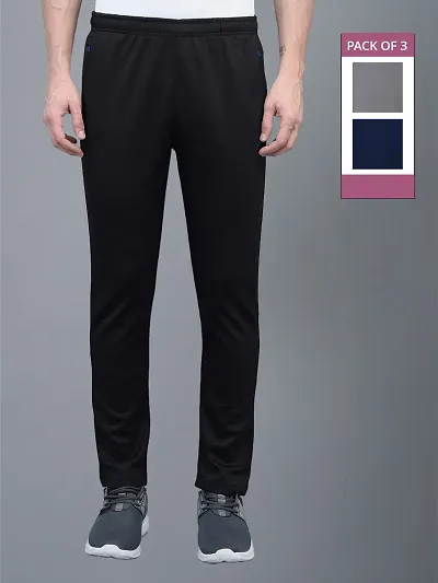 New Launched Polyester Regular Track Pants For Men 