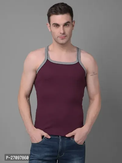 Stylish Assorted Solid Combed Cotton Racerback Styled Gym Vest