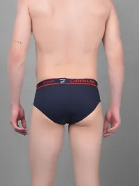 Super Combed Cotton Solid Navy Blue Briefs For Men-thumb1