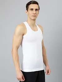 Stylish Solid Combed Cotton Shrinkless Vest-thumb1