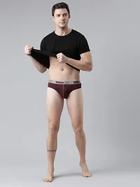 Stylish Multicoloured Modal Solid Brief For Men Pack Of 2-thumb4