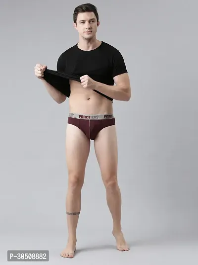 Stylish Multicoloured Modal Solid Brief For Men Pack Of 2-thumb5