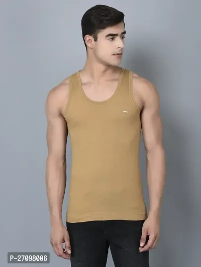 Stylish Assorted Solid Combed Cotton Shrinkless Vest