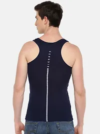 Stylish Cotton Solid Vests For Men- Pack Of 3-thumb1