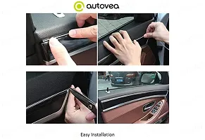 AUTOVEA Chrome Silver Strip | Beading Roll | Door Edge Guard Protector | Window | Bumper Edge Lip Guard | Interior Exterior Decor (15 mm x 5 Meter) Compatible with Fiat Abarth Punto-thumb4