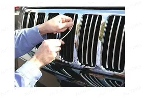 AUTOVEA Chrome Silver Strip | Beading Roll | Door Edge Guard Protector | Window | Bumper Edge Lip Guard | Interior Exterior Decor (15 mm x 5 Meter) Compatible with Fiat Abarth Punto-thumb3