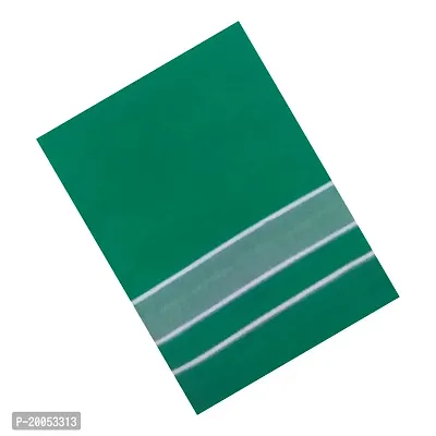 Multicolor Lungis (Mundus) Dhotis for Men Green (Free Size Assorted Veshti (Kaili) Pack of 1