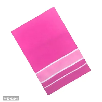 Multicolor Lungis (Mundus) Dhotis for Men Pink  (Free Size Assorted Veshti (Kaili) Pack of 1-thumb0