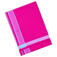 Multicolor Lungis (Mundus) Dhotis for Men Pink  (Free Size Assorted Veshti (Kaili) Pack of 1-thumb1