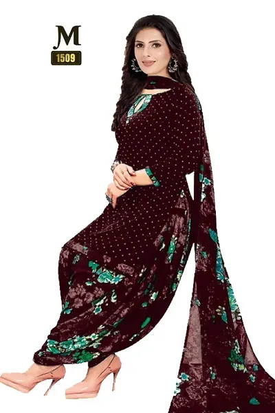 Classic Synthetic Dress Material with Dupatta