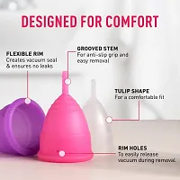 100% Medical Grade Silicone Reusable Menstrual Cup Pack Of 1-thumb1