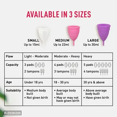 100% Medical Grade Silicone Reusable Menstrual Cup Pack Of 1-thumb3