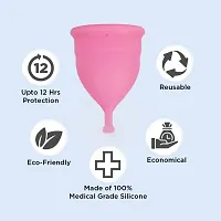 100% Medical Grade Silicone Reusable Menstrual Cup Pack Of 2-thumb1