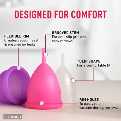 Premium Silicone Reusable Menstrual Cup For Women Pack of 1-thumb2