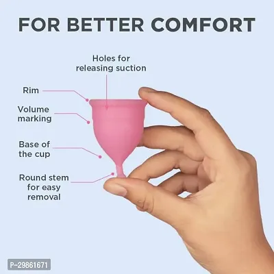 Premium Silicone Reusable Menstrual Cup For Women Pack of 1-thumb3