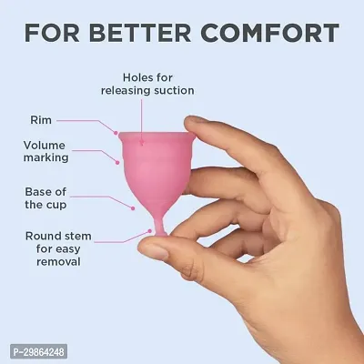 Premium Silicone Reusable Menstrual Cup For Women Pack of 1-thumb2