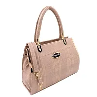 Stylish Peach Artificial Leather Handbags For Women-thumb1