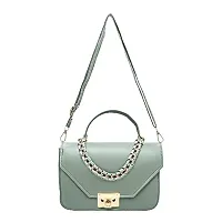 Stylish Green Leather Handbags For Women-thumb1