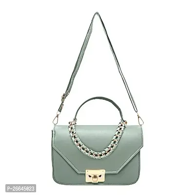 Stylish Green Leather Handbags For Women-thumb2