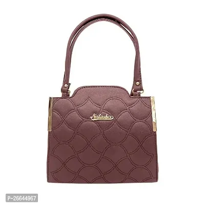 Stylish Brown Artificial Leather Handbags For Women