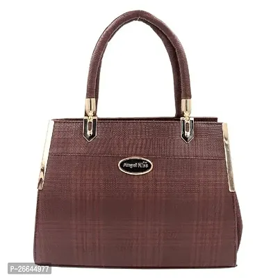 Stylish Brown Artificial Leather Handbags For Women-thumb0