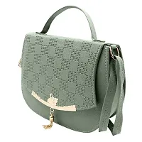 Stylish Green Leather Handbags For Women-thumb1
