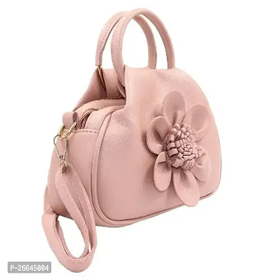 Stylish Pink Artificial Leather Handbags For Women-thumb2