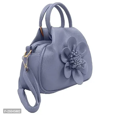 Stylish Blue Artificial Leather Handbags For Women