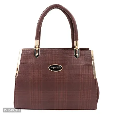 Stylish Brown Artificial Leather Solid Handbag For Women-thumb0