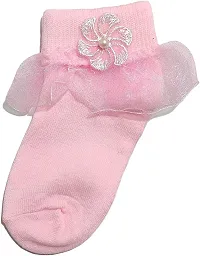Kids Frill Socks | Baby girl socks | Multicolor| Pair of 3-thumb1
