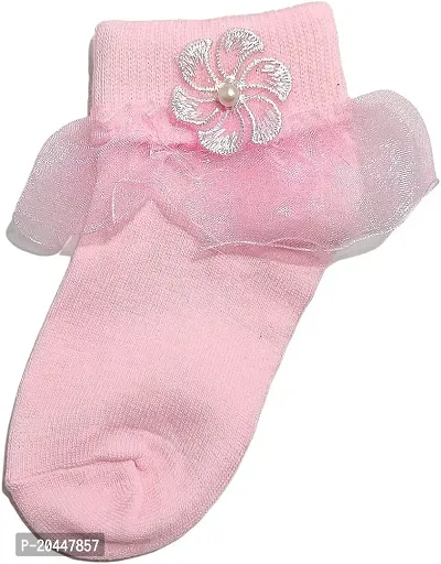 Kids Frill Socks | Baby girl socks | Multicolor| Pair of 3-thumb2