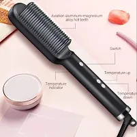 ImegaZ Hair Straightener Brush, Hair Straightening Iron Built with Comb, Fast Heating  5 Temp Settings and Anti-Scald, Perfect for Home Hair Styler(Hair Straightner Comb)-thumb3