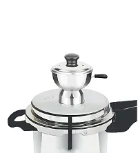 ImegaZ Stainless Steel Puttu Kudam Chirattaa Puttu Maker with Steamer Plate, Puttu Vessel, Puttu Maker with Pressure Cooker, Puttu Maker Steel, Silver colour-thumb2