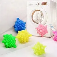 ImegaZ Solid Colorful Laundry Ball Reusable Washing Laundry Dryer Ball Fabric Softener Helper Wash Ball Anti-wrap Protection Washing Clothes Ball Set of 5-thumb2